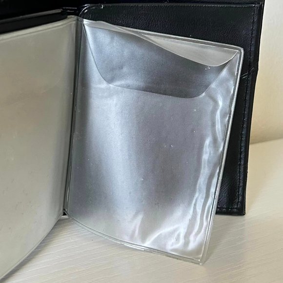 Amity Genuine Black Leather Indexer Billfold- Made in U.S.A. - Picture 5 of 10